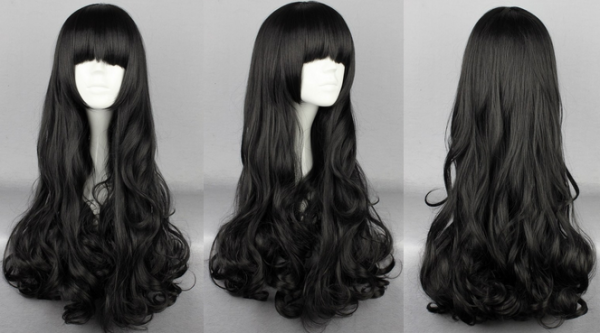Wig Preto Médio 1