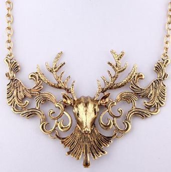 Colar Cervo B Dourado