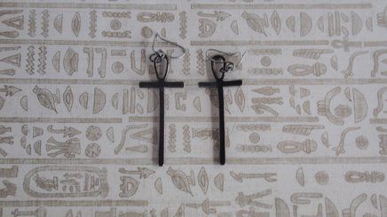 Brincos Cruz Egípcia, Ansata, Ankh