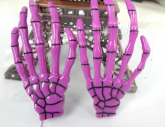 Presilha Mão de Caveira Roxo